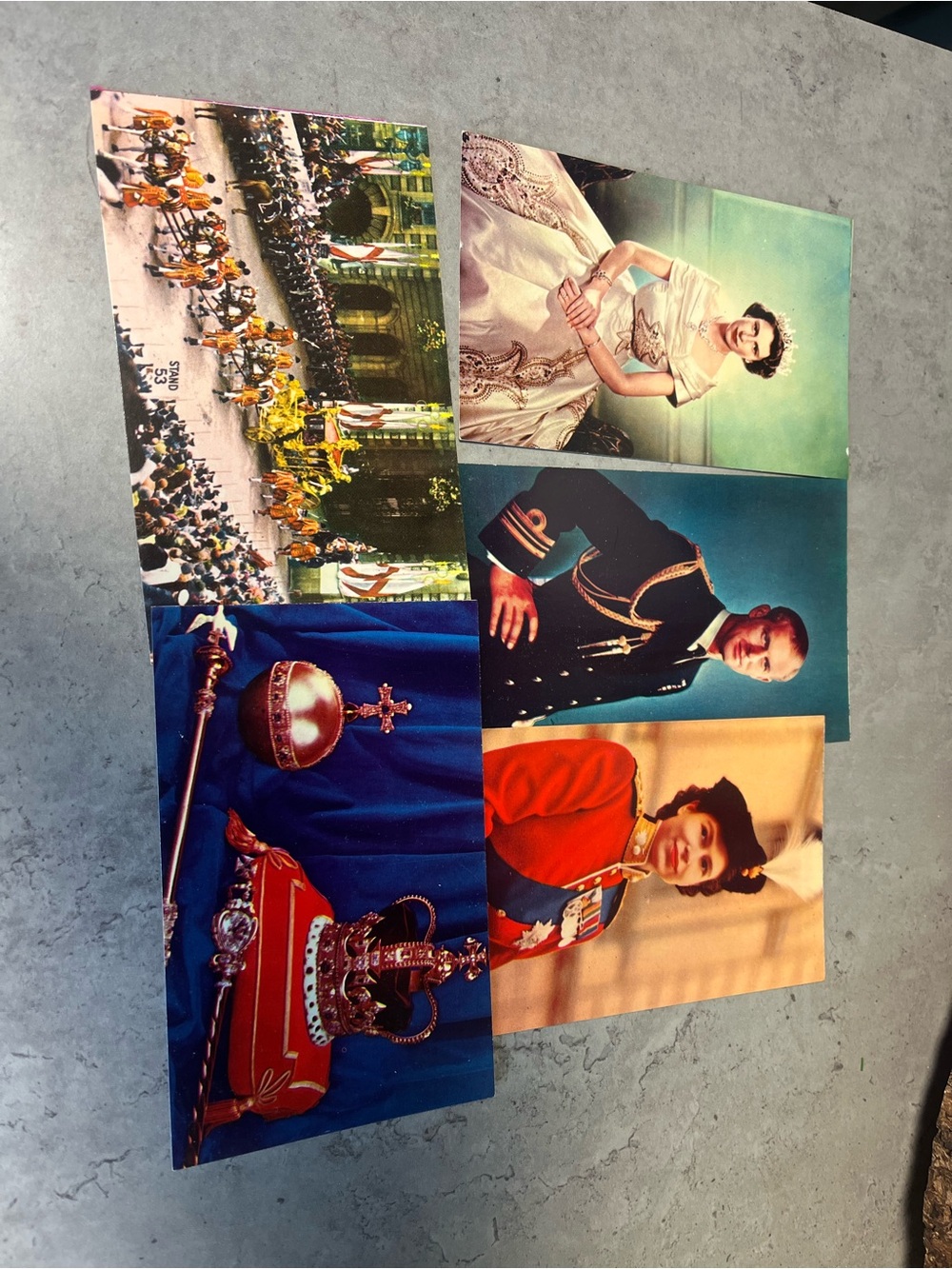 9 royal couple album postcards vintage